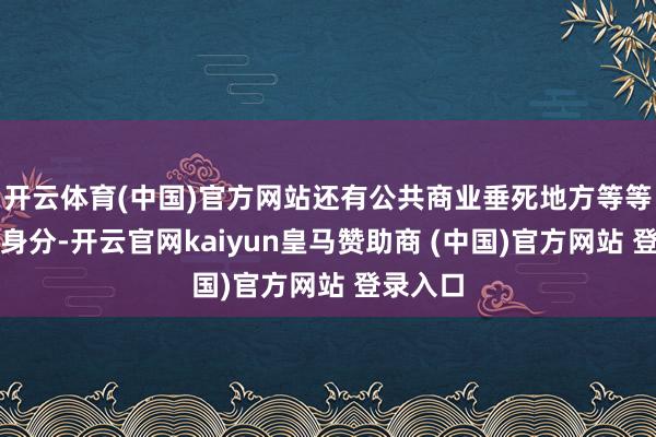 开云体育(中国)官方网站还有公共商业垂死地方等等不细则身分-开云官网kaiyun皇马赞助商 (中国)官方网站 登录入口